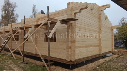 Строительство дома из клеенного бруса в п. Волга