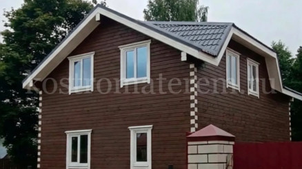 Строительство дома из бруса по проекту ДБ-230